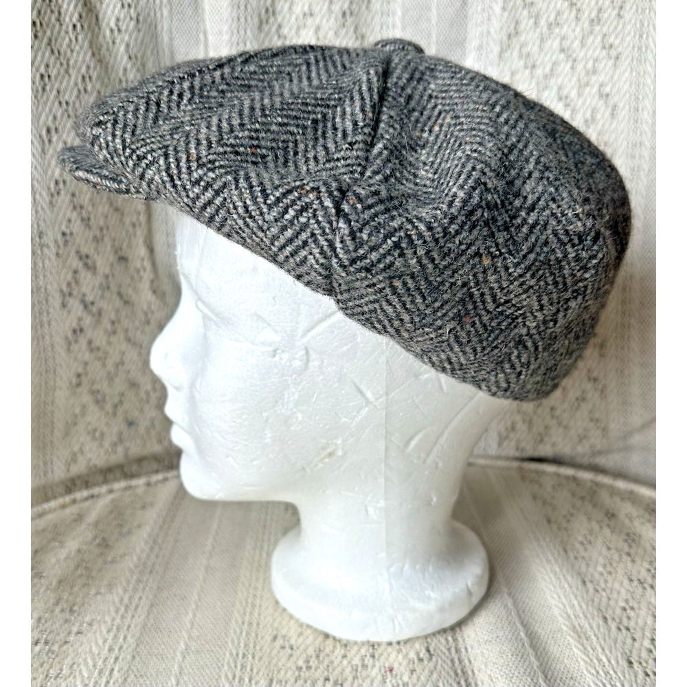 Pendleton 100% Virgin Wool Cap Newsboy Cabbie Hat Men's Size L Plaid USA Made